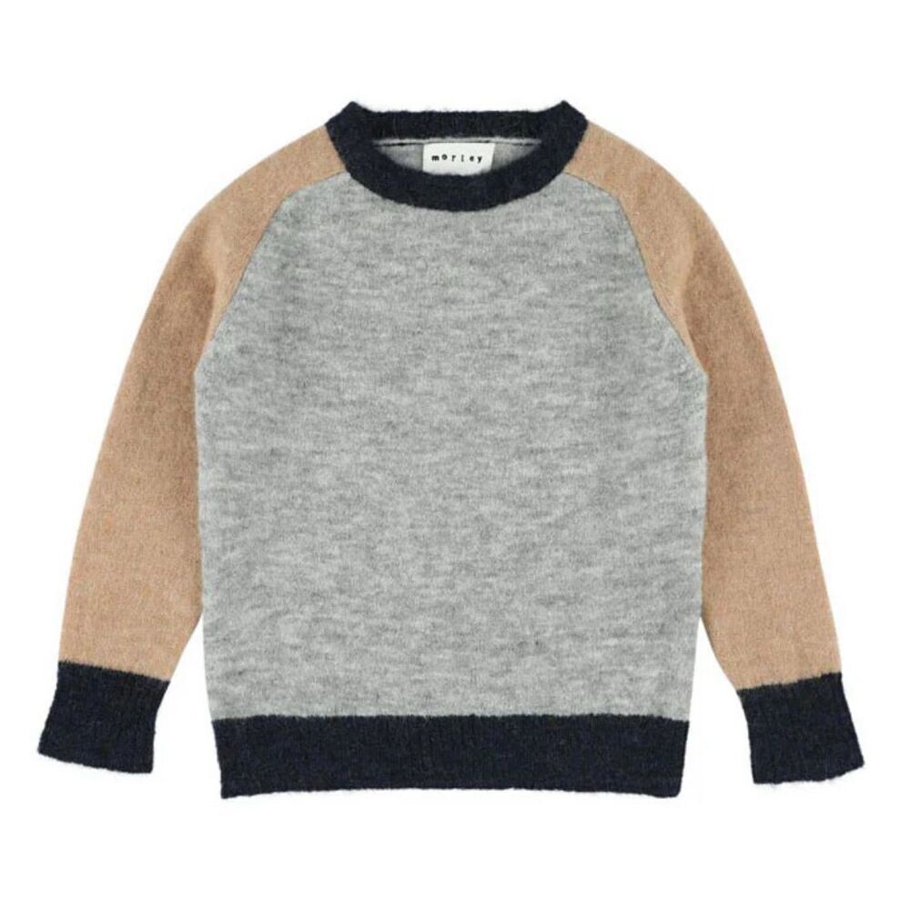 Morley ROCCO Sweater Boys - ALPACA - Pebble, Sz 8, $150 F27